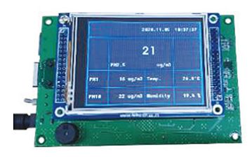 미세먼지, 온습도 측정 LCD 보드
